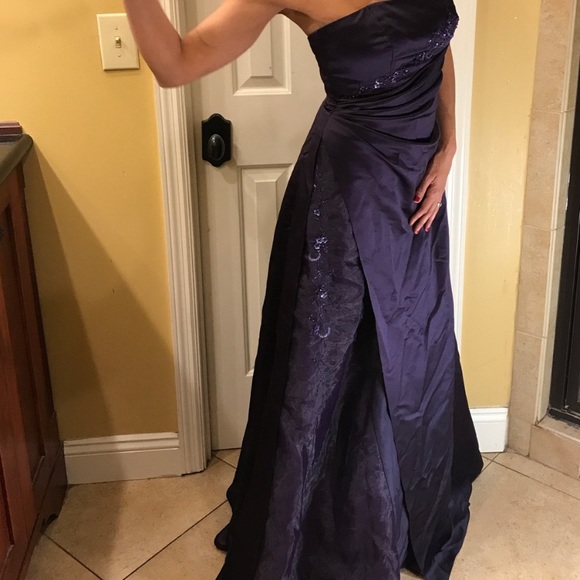 David’s Bridal NWT strapless maxi dress Size 2 - Picture 7 of 7